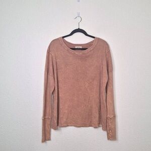 Women's Casual Long Sleeve Top - Brown